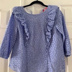 Lilly Pulitzer Periwinkle Eyelet Top